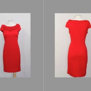 Just Taylor Cotton Red Dress